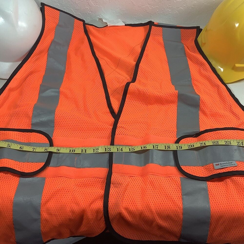 3M Scotchlite Reflective Material 94625 CLASS 2 Construction Safety Vest - OSFM‎ - Picture 4 of 6